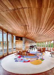 The Living Room Of The David And Gladys Wright House In Phoenix Designed By Davids Father Frank Lloyd Wright Frank Lloyd Wright House Design Architecture