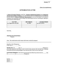 By emily on july 24, 2012. Authorization Letter For Bir Fill Online Printable Fillable Blank Pdffiller