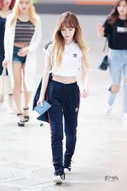 Crop Top Navy Track Pants Superstar Velvet Fashion Velvet Clothes Wendy Red Velvet