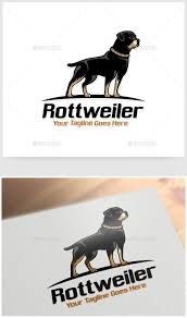 Rottweiler Logo Template Rottweiler Dog Logo Animal Logo