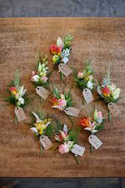 Red Freesia Senecio Eustoma Spray Roses Cluster Buttonholes Wedding Flowers Autumn Wedding Spray Roses