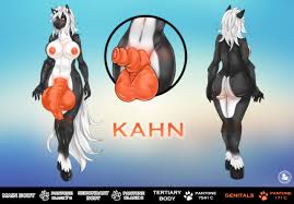 Kahn the Horse Futanari Ref Sheet Commission by FurryPinups 