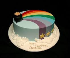 Black And Gold Birthday Cake Clipart Photo Of The Day Rainbow With Pot Of Gold Cake Rainbow Cake Gold Birthday Cake Golden Anniversary Cake