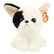 Black And White Bulldog Stuffed Animal Ty Beanie Baby Marcel The French Bulldog White With Black Fao Brown White Bulldog Plush Red Collar 14 2015 St In 2020 Toy Bulldog Plush Stuffed Animals Bull Dog Stuff