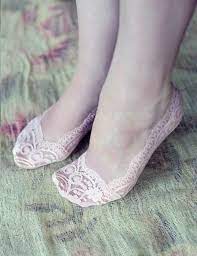 Lacy Footies Stretch Lace Socks Lace Socks Thigh High Socks Shoe Refashion