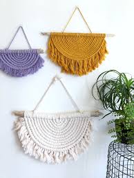 Bohemian macrame wall hanging diy craftsy house. Macrame Wall Hanging Macrame Half Circle Macrame Sun Etsy Macrame Patterns Macrame Patterns Tutorials Macrame Design