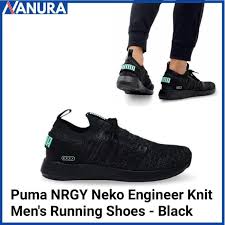 The low boot silhouette gives you the option to style it with any of your sporty outfit. Puma Nrgy Neko Engineer Knit Men S Running Shoes Black Abu Abu Shopee Indonesia