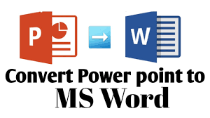 How To Convert Ppt Slides Into Ms Word File Easy Steps Tutorial Point Youtube