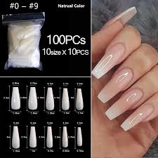 These coffin nails are painted in a bold matte blue. Rikonka 100pcs Bag Clear White Coffin Fake Nails Natural Ballerina False Nails Arylic Full Cover Nails For Extension Protection False Nails Aliexpress