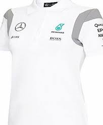 Mercedes Amg Petronas Formula One Team 2016 Mercedes Amg F1 Womens Team Polo Shirt Black Or White Official Formula One No Descripti Polo Shirt Polo Black Shirt