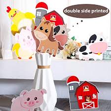 Throw a barnyard or farm party for children and adults with the help of partycheap's farm party supplies and farm decorations. Blulu 28 Pieces Farm Animal Centerpiece Cards And Sticks For Farm Theme Party Table Toppers Farm Animal Birthday Party Decoration Baby Shower Birthday Party Supplies Farm Animal Pricepulse