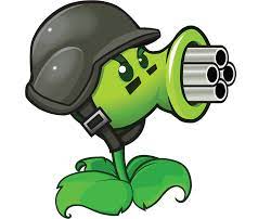 How to draw gatling gun or minigun step by step 10 easy phase : Gatling Pea Plants Vs Zombies Wiki Fandom