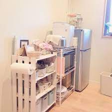 キッチン ガーリー すのこ棚diy キッチン周り 背の順に のインテリア実例 2015 02 11 21 15 39 roomclip ルームクリップ インテリア インテリア 収納 インテリア 実例