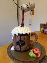 Beer birthday cakes for men cookingwithcreativity bud light beer. 43 Cakes Ideas Birthday Cakes For Men Cupcake Cakes Beer Mug Cake