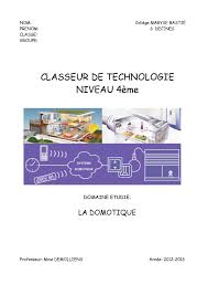 Calameo Classeur De Technologie Des 4eme