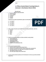 Contoh soal hots essay sosiologi. Soal Pendalaman Pilihan Ganda Materi Sosiologi Kelas X Evaluasi Semester 1 Kurikulum Revisi 2016