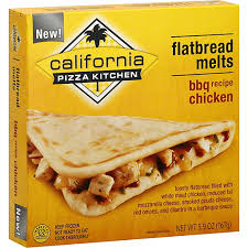 This cpk white frozen pizza features spinach garlic ricotta mozzarella parmesan romano and asiago cheeses over creamy garlic sauce. California Pizza Kitchen Flatbread Melts Bbq Recipe Chicken Pizza Carlie C S