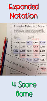 This Is A Fun Way To Practice Expanded Notation Of Numbers Students Take Turns Turning Over An Expanded Notation Card Expanded Notation Guided Math Notations