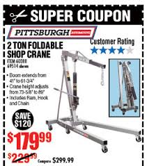 Sunex 5222 2 ton engine crane. Harbor Freight Engine Hoist 2 Ton Assembly Diagram Harbor Freight Tools Haulmaster 1 Ton Woohoobaloo