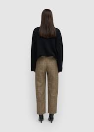 novara trousers check