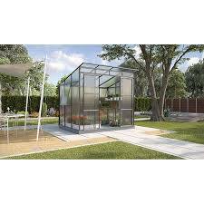 Vitavia Gewachshaus Freya 5900 2 3 X 2 58 X 2 25 M Farbe Anthrazit Polycarbonat 6 Mm 7438 Gewaechshaeuser Iagd Ga Stadtgarten Bauhaus Gewachshaus