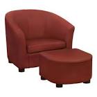 Specialities Leather-Look Juvenile Chair/Ottoman Monarch
