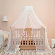 Christmas easter july 4th halloween mother's day st. Amazon Com Baby Bed Canopy With Adjustable Clip On Stand Baby Crib Cot Net Tent Hanging Dome Curtain Netting See Through Mesh Bed Cover Net Stand Rod Baby