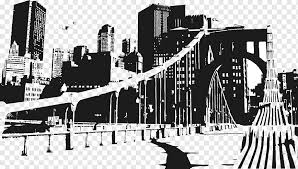 Download 4,415 new york skyline silhouette stock illustrations, vectors & clipart for free or amazingly low rates! Manhattan Skyline Silhouette Bridge S Building City Monochrome Png Pngwing