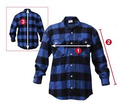 Rothco Flannel Shirts Size Chart