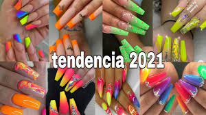 Hola mis chicas espero que este diseño sea de su agrado. Unas Encapsuladas Neon Los Mejores Disenos En Tendencia Neon Acrylic Nails Trend Youtube