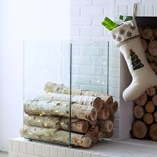 Link Lovin The English Room Firewood Holder Contemporary Fireplace Accessories Firewood