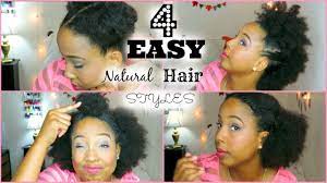 You can use a banana clip to create the look or pin hair up on each side. Four Easy Quick Hairstyles For Short Medium Natural Hair Youtube
