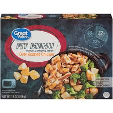 23 best 1 for daibetic eating images on pinterest. Great Value Fit Menu Oven Roasted Chicken Frozen Dinner 13 Oz Box Walmart Com Walmart Com