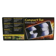 Exo Terra Compact Top Fluorescent Terrarium Canopy Reptile Light Fixtures Petsmart