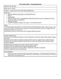 This Is A Reading Comprehension Lesson Plan That Uses Science Content The Comprehension Lesson Plans Reading Comprehension Reading Comprehension Lesson Plans