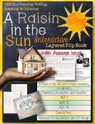 A Raisin In The Sun Interactive Layered Flip Book Flip Book High School Literature Teaching Secondary