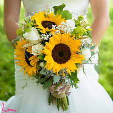 Sunflower wedding invitations are the trending choice. Rustic Sunflower Bridal Bouquet Bridal Sunflowers Sunflower Bridal Bouquet Sunflower Wedding Bouquet