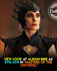 NEW LOOK: ALISON BRIE AS EVIL-LYN A fresh look at Alison Brie as Evil-Lyn in  Masters of the Universe has been revealed — and the vibe is cold, powerful,  and unapologetically dangerous.