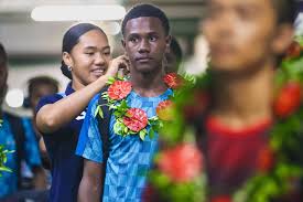 🇻🇺 Vanuatu has landed! The first team to arrive in the Kingdom of Tonga  for the OFC U-16 Men's Championship