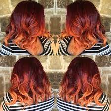 Hair Red Ombre Baylage 65 Ideas Hair Color Orange Baylage Hair Orange Ombre Hair
