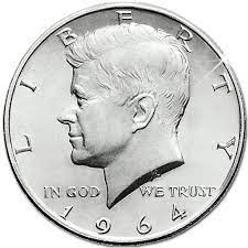 1964 Kennedy Half Dollar Half Dollar Coins Half Dollar Coin
