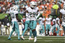 Miami Dolphins Defensive Back Minkah Fitzpatrick 29 Is Seen In Action During An Nfl Football Game Against The Nfl Photos Nfl Cheerleaders Nfl Football Games