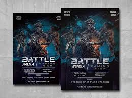 Free photos, free vectors, free psds, graphic resources Battle Arena Gaming Free Psd Flyer Template Getflyers
