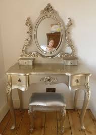 An english, edwardian, oak vanity mirror and chest of drawers, dating to the dressing table antique art deco dressing table dressing table with stool dressing tables antique furniture wood furniture waterfall furniture business storage. French Louis Style Silver Dressing Table Stool Mirror Rococo Gothic Makeup Bed Dressing Table With Stool Furniture Decor Furniture Makeover