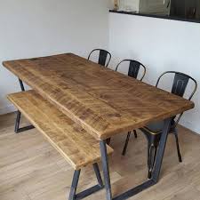 John Lewis Calia Style Industrial Reclaimed Dining Table Dining Table With Bench Industrial Dining Table Reclaimed Dining Table