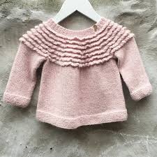 The sky is the limit! Curlicues Blouse Alpaca Eng Pattern By Pixendk Baby Knitting Patterns Knitting Girls Baby Knitwear