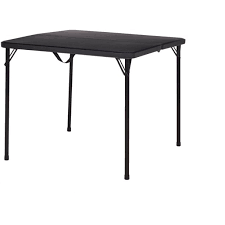 4.6 out of 5 stars. Mainstays 34 Square Fold In Half Table Black Walmart Com Walmart Com