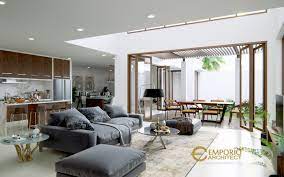 Jasa Arsitek Cikarang Bekasi Desain Rumah Bapak Andi Bali House Floor Design House Design