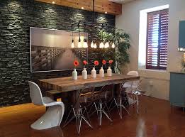 It's metal base gives it the industrial look, balanced by the wood tones of the tabletop. 30 Ways To Create A Trendy Industrial Dining Room