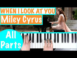 A piano tutorial on how to play when i look at you by miley cyrus (tiktok challenge). How To Play When I Look At You Miley Cyrus Piano Chords Accompaniment Tutorial Youtube
